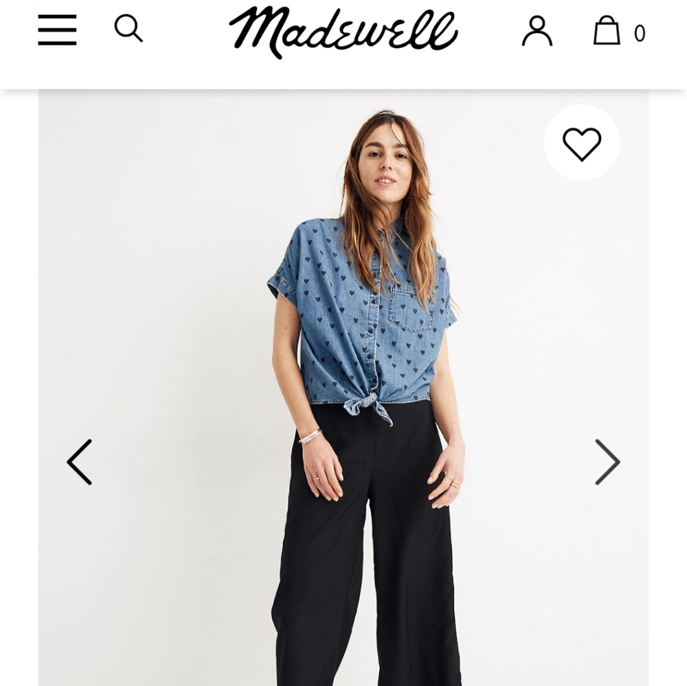 Madewell Houston full-on crop pant (blac)